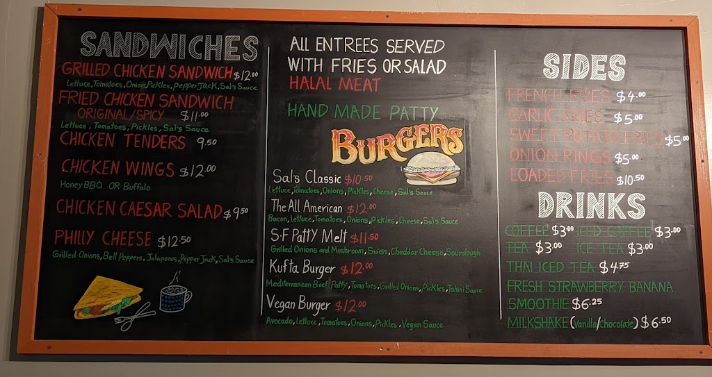 Sals Burgers | restaurant | 3158 Campus Dr, San Mateo, CA 94403, USA | 6504372140 OR +1 650-437-2140