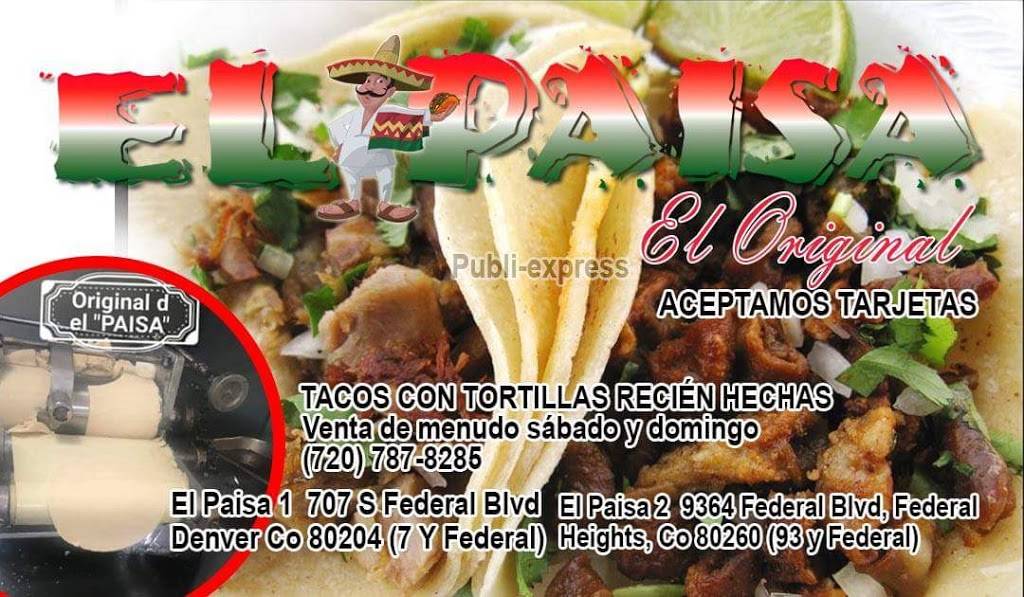 TACOS Y MARISCOS "EL PAISA" | restaurant | 707 N Federal Blvd, Denver, CO 80204, USA | 7207878285 OR +1 720-787-8285