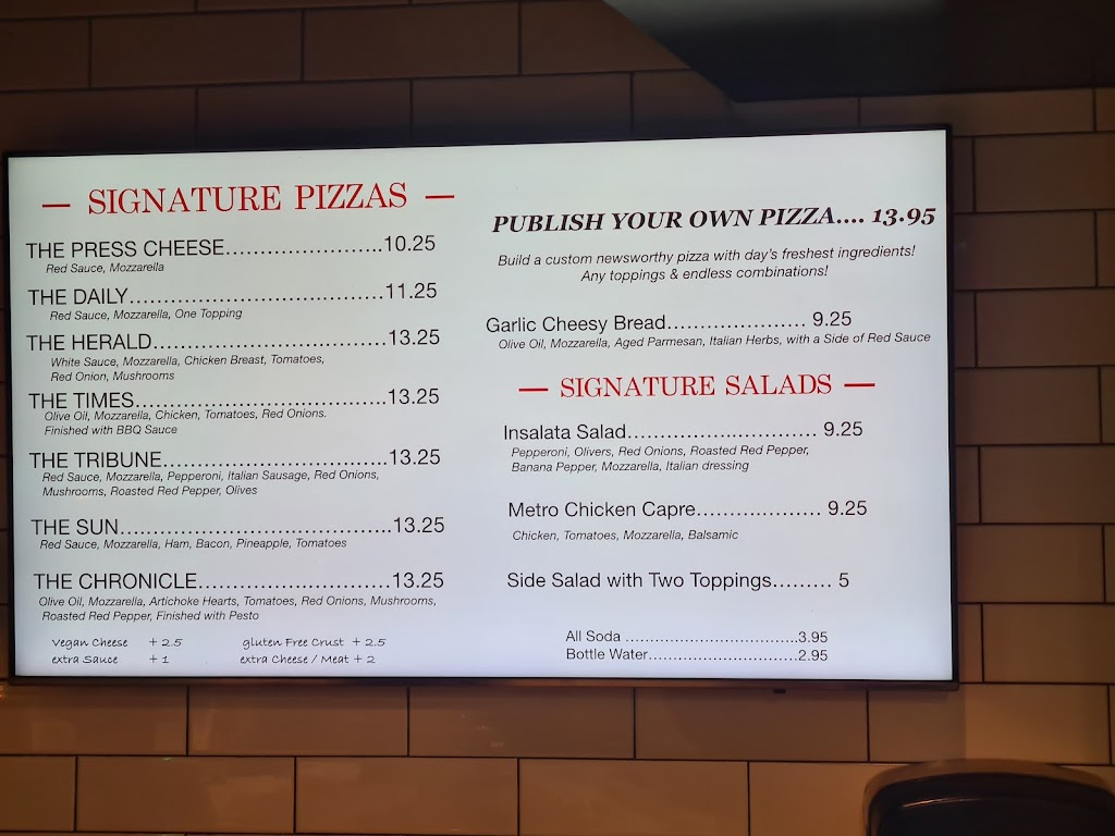 The Pizza Press | restaurant | 3200 S Las Vegas Blvd suite s, Las Vegas, NV 89109, USA | 7029983096 OR +1 702-998-3096