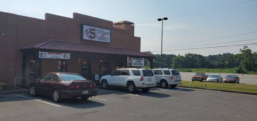 $5 Burger and BBQ | restaurant | 1131 N Tennessee St, Cartersville, GA 30120, USA | 4703154707 OR +1 470-315-4707