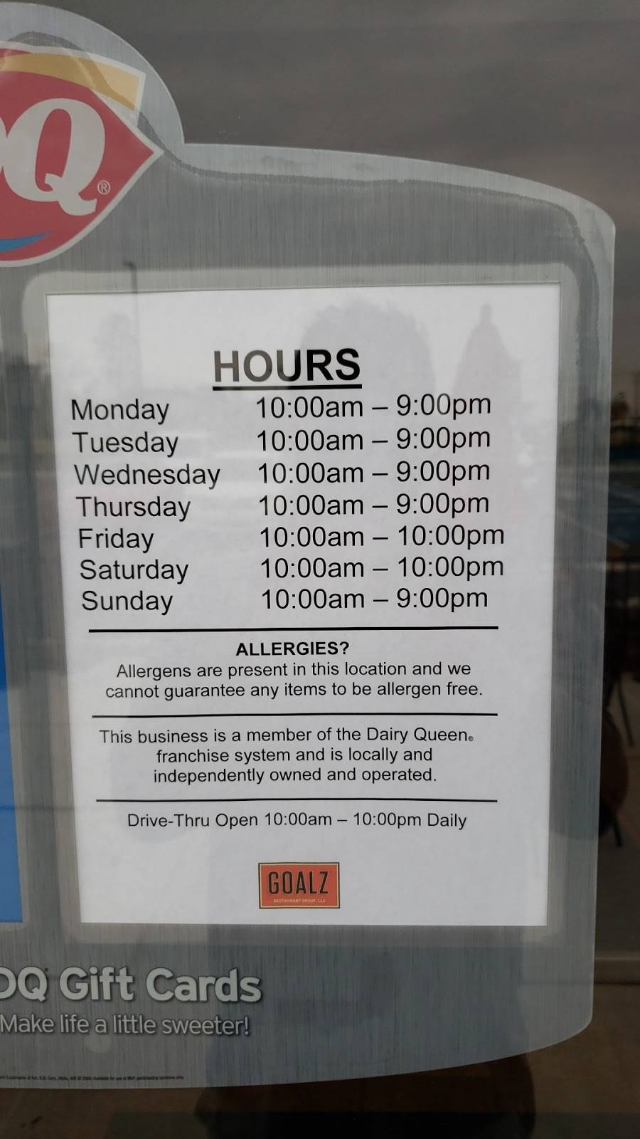 Dairy Queen Grill & Chill | restaurant | 416 Atwater Ln, Denver, NC 28037, USA | 9802227497 OR +1 980-222-7497