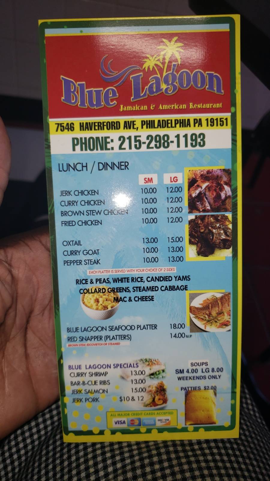 Blue lagoon | restaurant | 7548 Haverford Ave, Philadelphia, PA 19151, USA | 2678923969 OR +1 267-892-3969