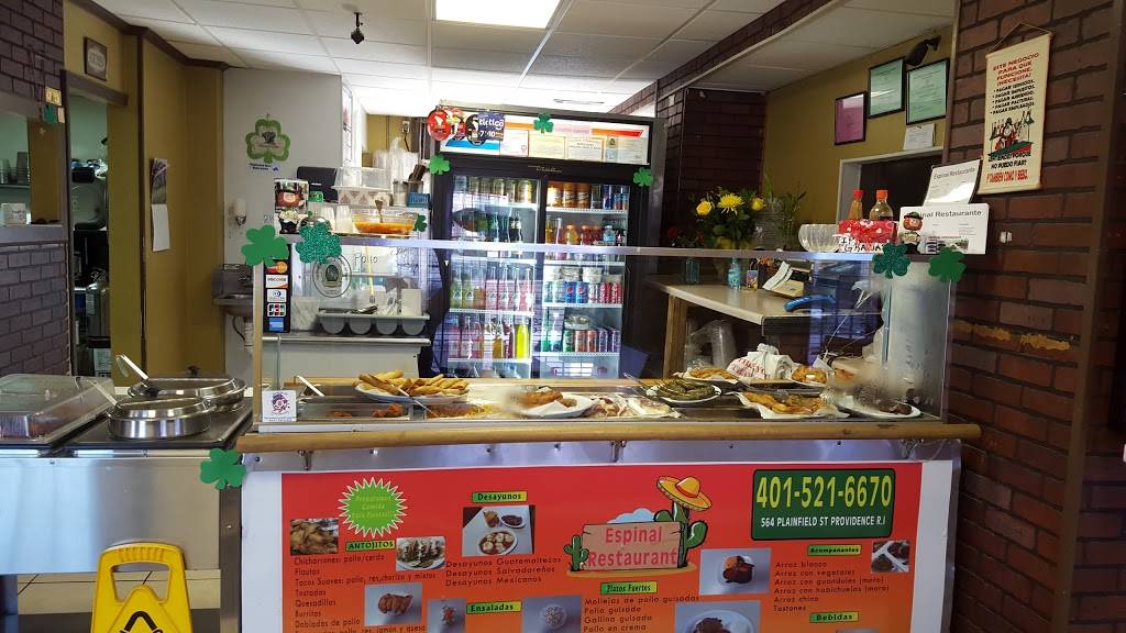 Espinal Restaurante | restaurant | 564 Plainfield St, Providence, RI 02909, USA | 4015216670 OR +1 401-521-6670