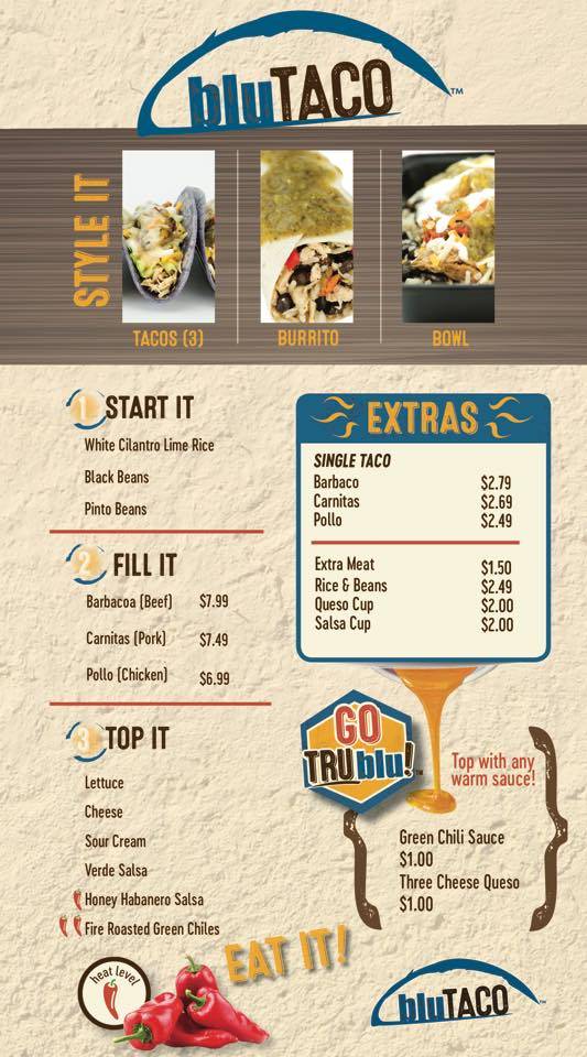 BluTaco (lumberton) | restaurant | 3005 W 5th St, Lumberton, NC 28358, USA | 9107391132 OR +1 910-739-1132