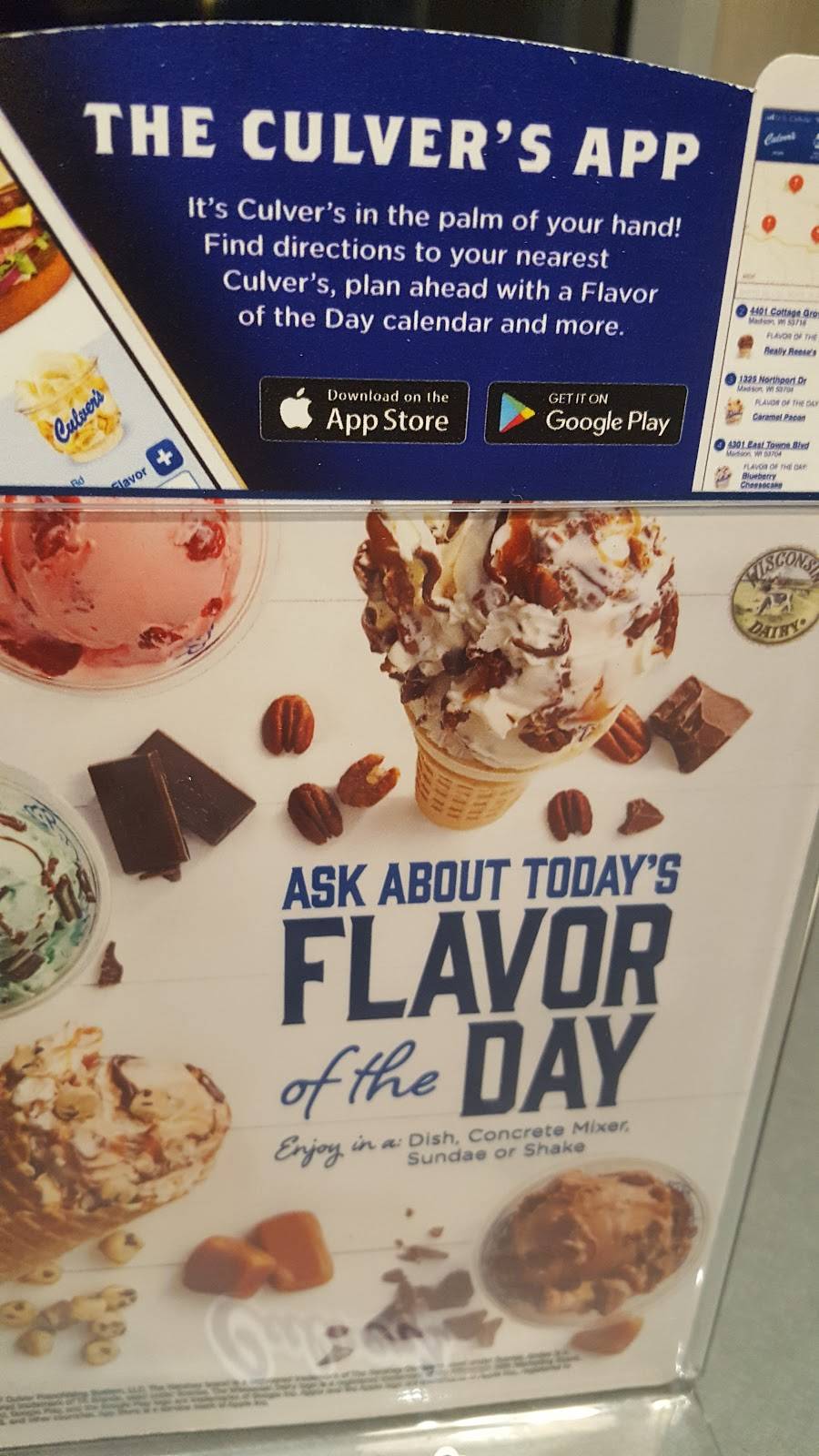 Culvers | restaurant | 12337 Cortez Blvd, Brooksville, FL 34613, USA | 3527011768 OR +1 352-701-1768