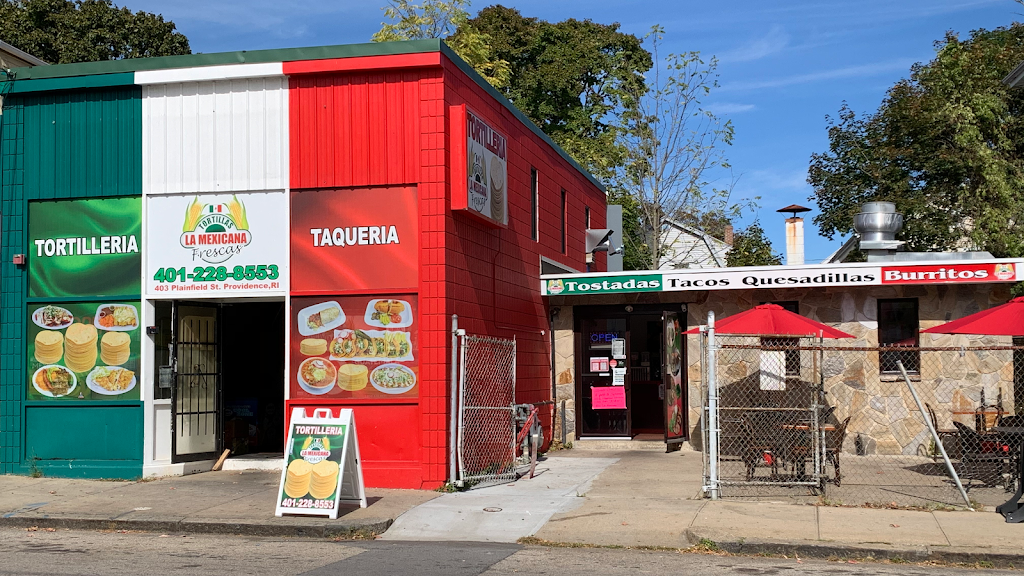 La Mexicana Mini Mart & Tortilleria | restaurant | 403 Plainfield St, Providence, RI 02909, USA | 4012288553 OR +1 401-228-8553