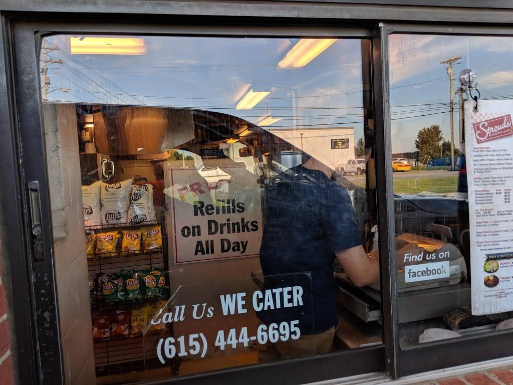 Strouds Barbeque | restaurant | 1400 W Baddour Pkwy, Lebanon, TN 37087, USA | 6154446695 OR +1 615-444-6695