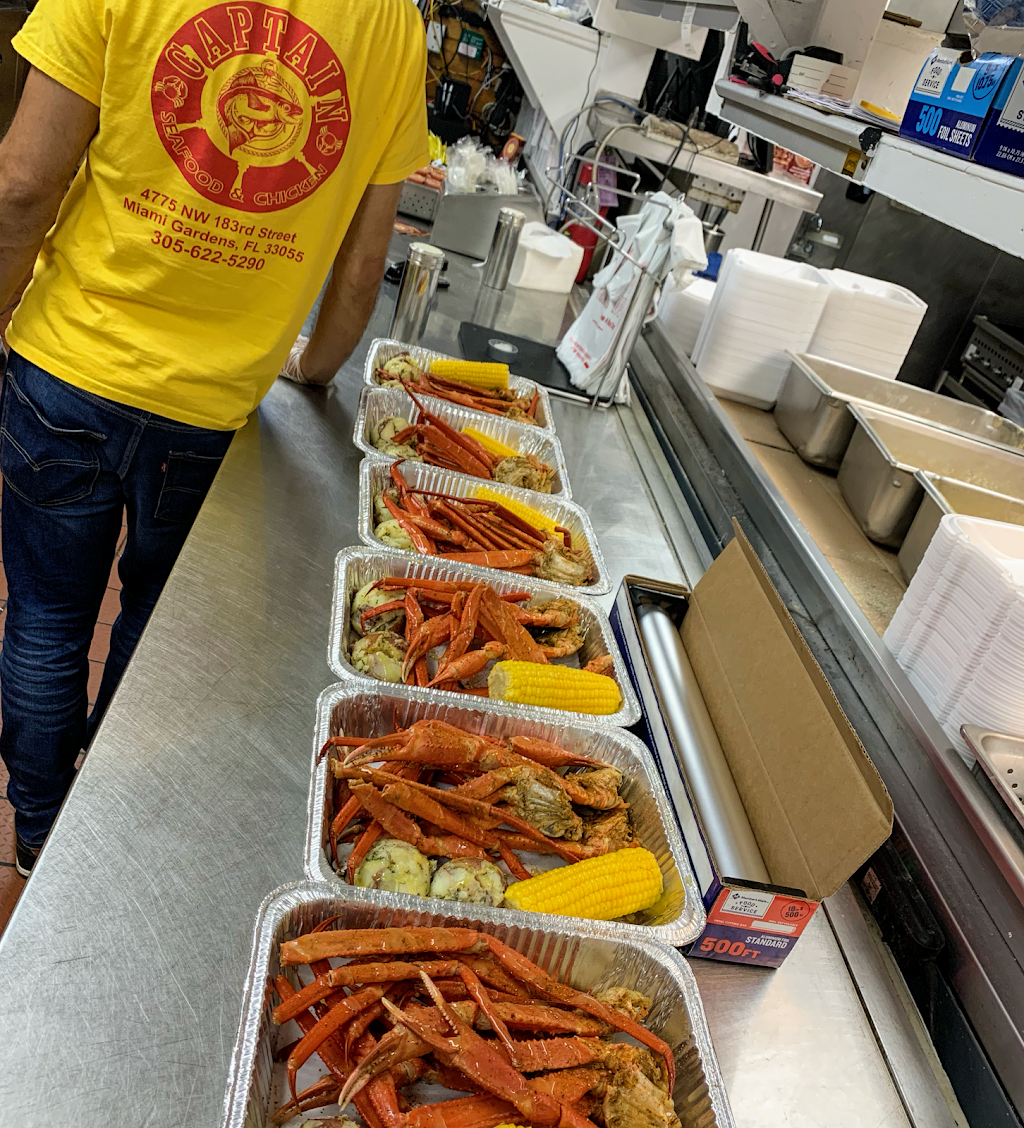 Captain Seafood & Chicken | restaurant | 4775 NW 183rd St, Miami Gardens, FL 33055, USA | 3056225290 OR +1 305-622-5290