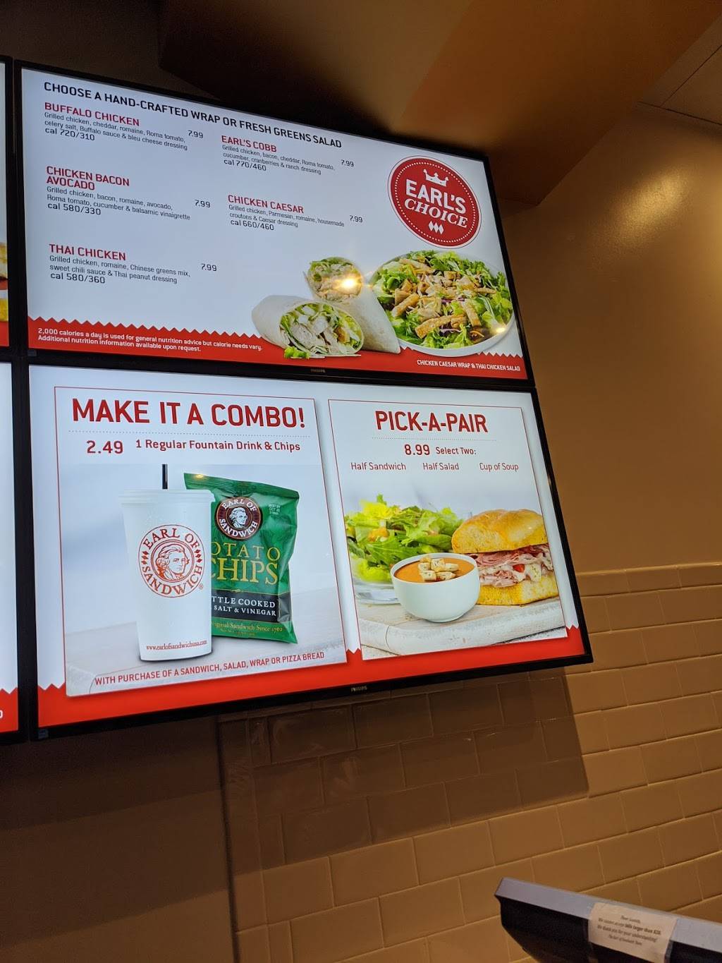 Earl of Sandwich | restaurant | 18080 Chatsworth St #2B, Granada Hills, CA 91344, USA | 8183606706 OR +1 818-360-6706