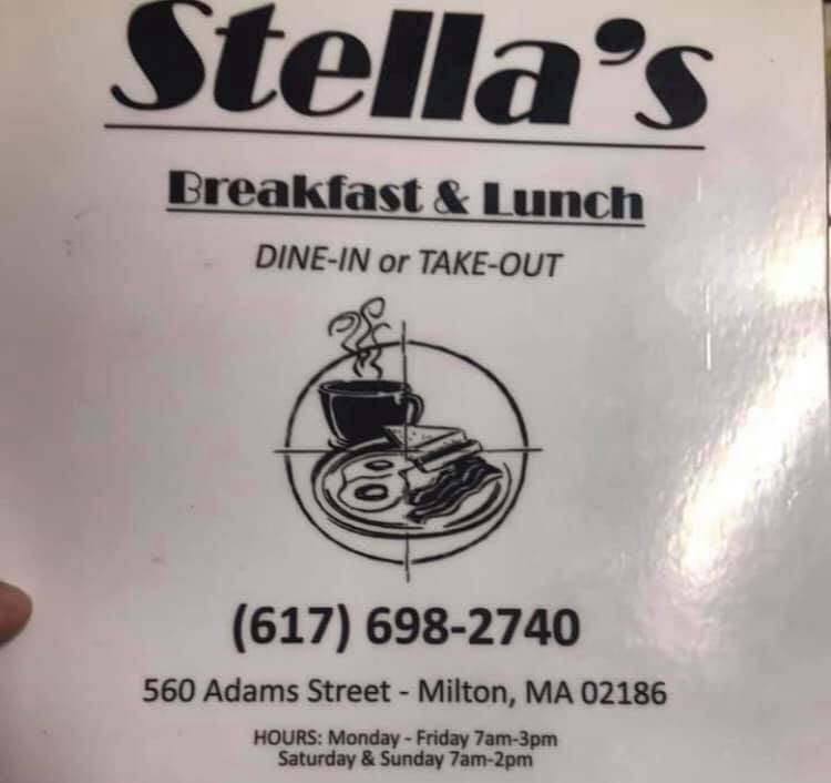 Stellas | restaurant | 558 Adams St, Milton, MA 02186, USA | 6176982740 OR +1 617-698-2740
