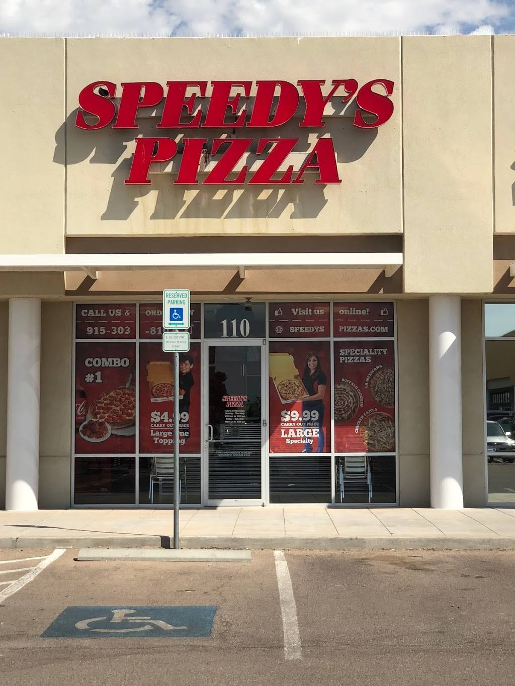 Speedys Pizza | meal delivery | 8825 N Loop Dr b110, El Paso, TX 79907, USA | 9153038107 OR +1 915-303-8107