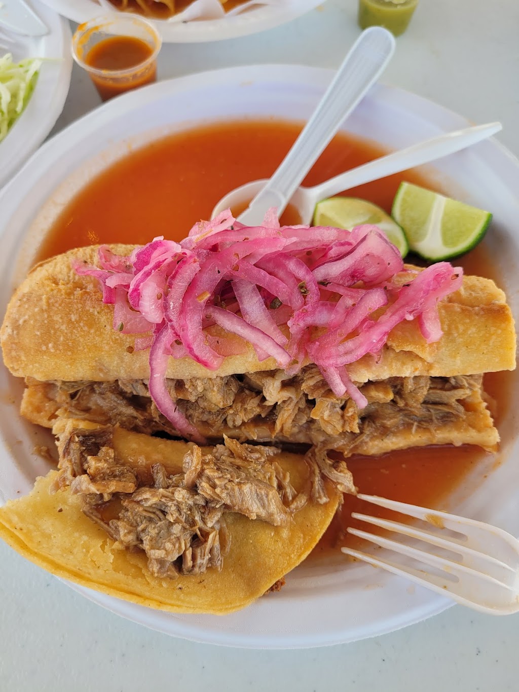 Tortas Ahogadas | restaurant | 14012 Stuebner Airline Rd, Houston, TX 77069, USA | 2818448901 OR +1 281-844-8901