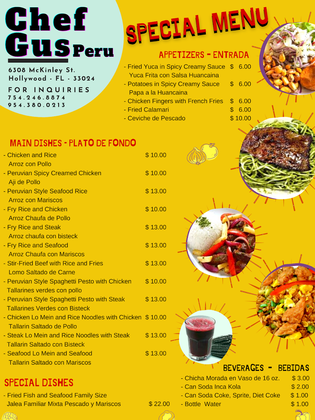 chefgus | restaurant | 6308 McKinley St, Hollywood, FL 33024, USA | 7542468874 OR +1 754-246-8874