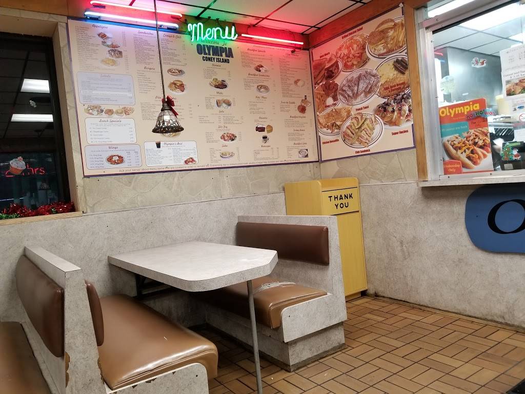 Olympia Coney Island | restaurant | 15425 W McNichols Rd, Detroit, MI 48235, USA | 3132739100 OR +1 313-273-9100