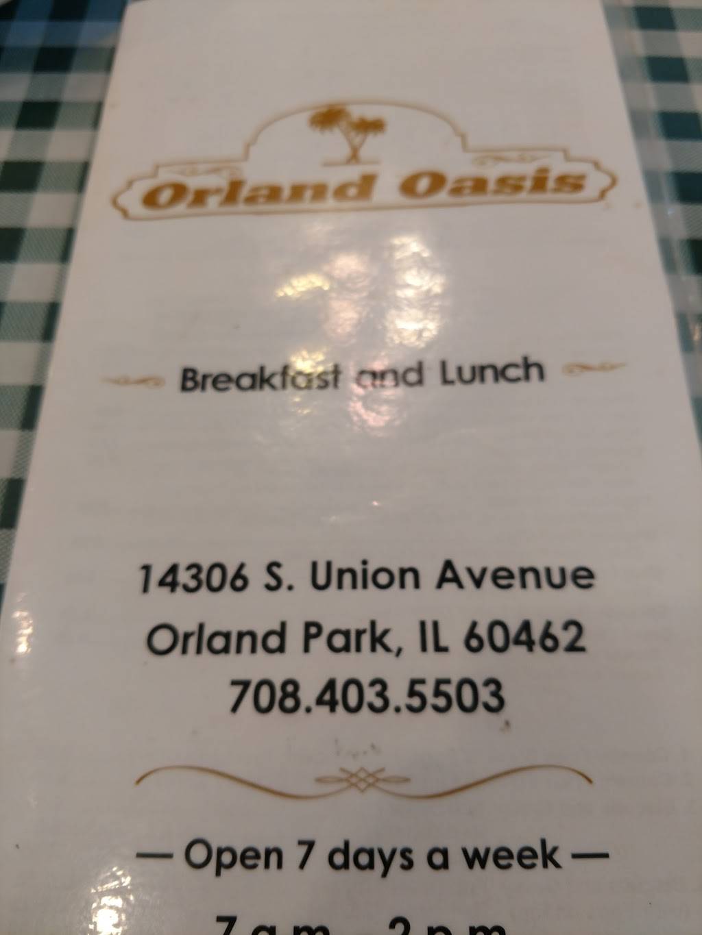 Orland Oasis | cafe | 14306 Union St, Orland Park, IL 60462, USA | 7084035503 OR +1 708-403-5503
