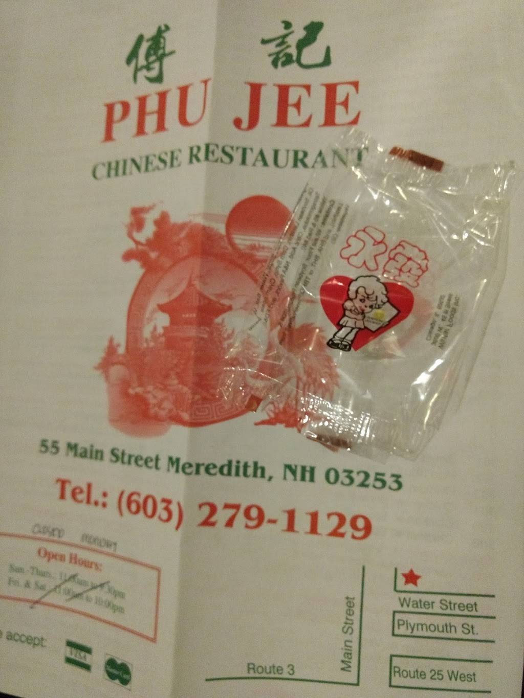 Phu Jee | restaurant | 55 Main St, Meredith, NH 03253, USA | 6032791129 OR +1 603-279-1129