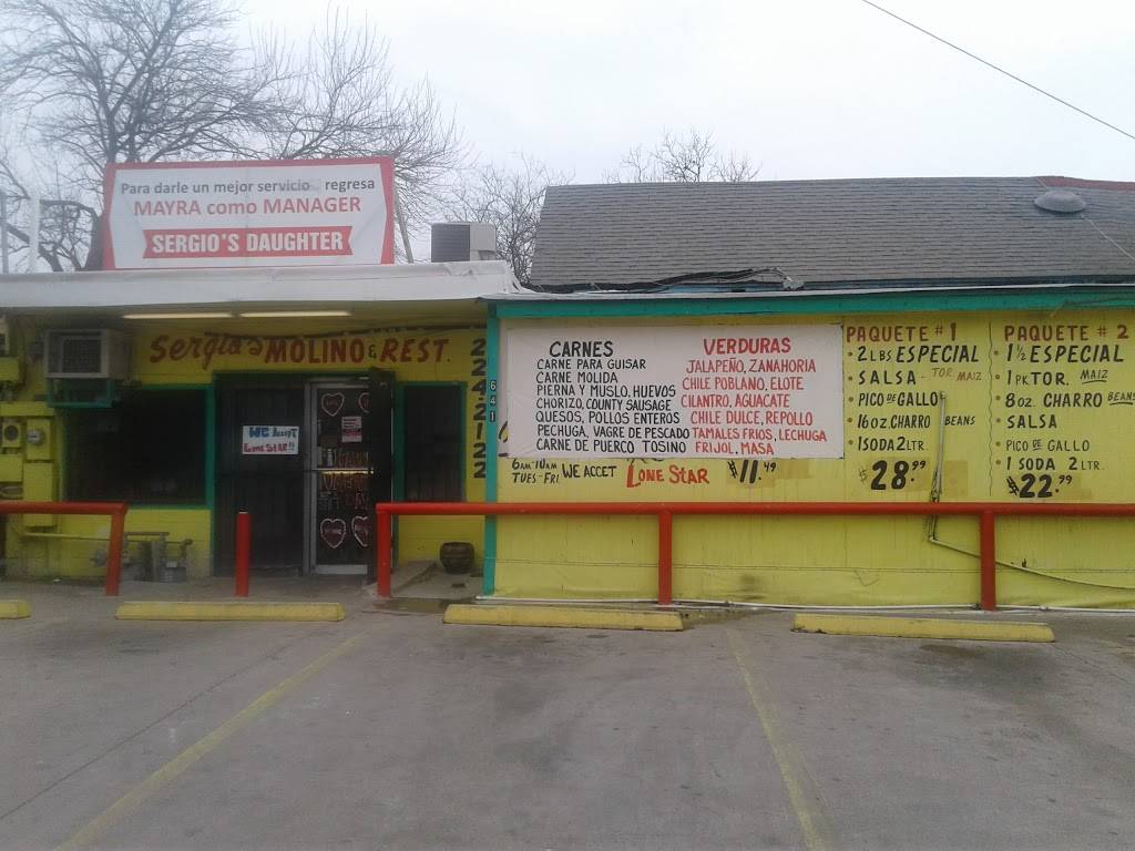 Sergos Molino | restaurant | 641 Ruiz St, San Antonio, TX 78207, USA | 2102242122 OR +1 210-224-2122