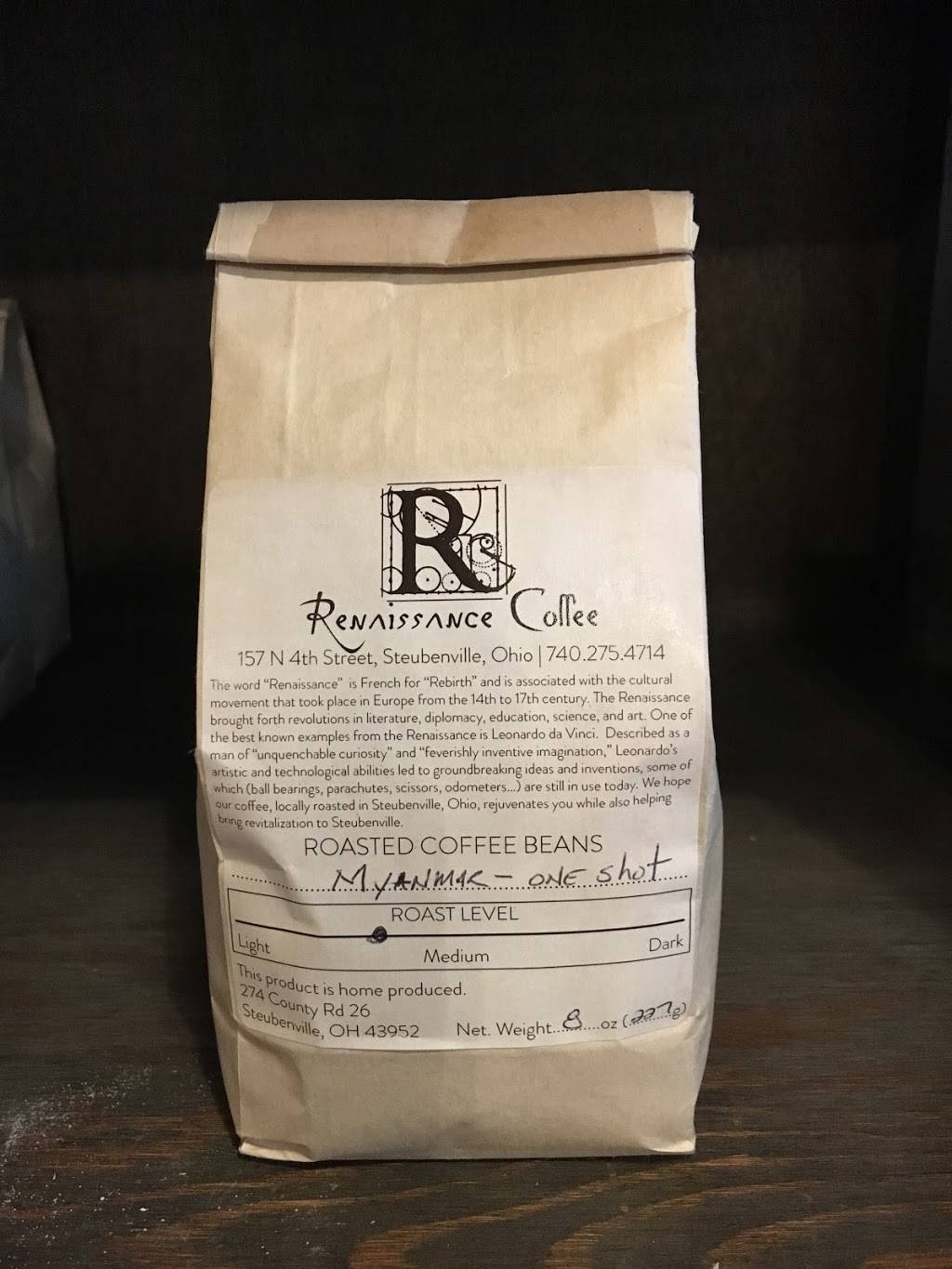 Leonardos Coffeehouse & Renaissance Coffee Roasting Co. | cafe | 159 N 4th St, Steubenville, OH 43952, USA | 7407924426 OR +1 740-792-4426