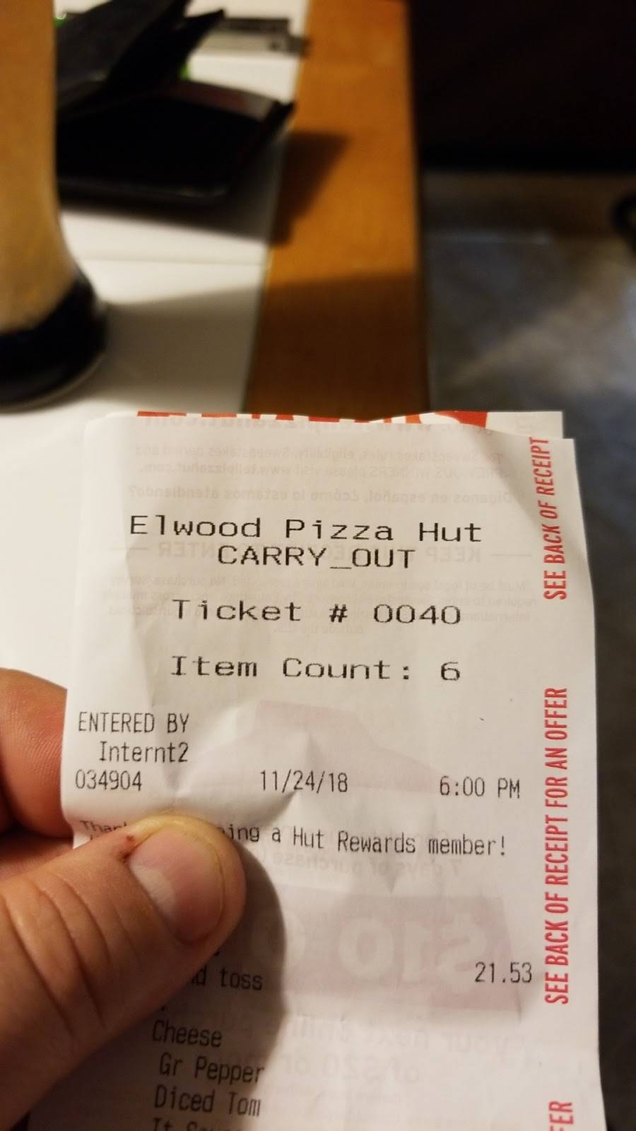 Pizza Hut | restaurant | 7408 IN-28, Elwood, IN 46036, USA | 7655529806 OR +1 765-552-9806