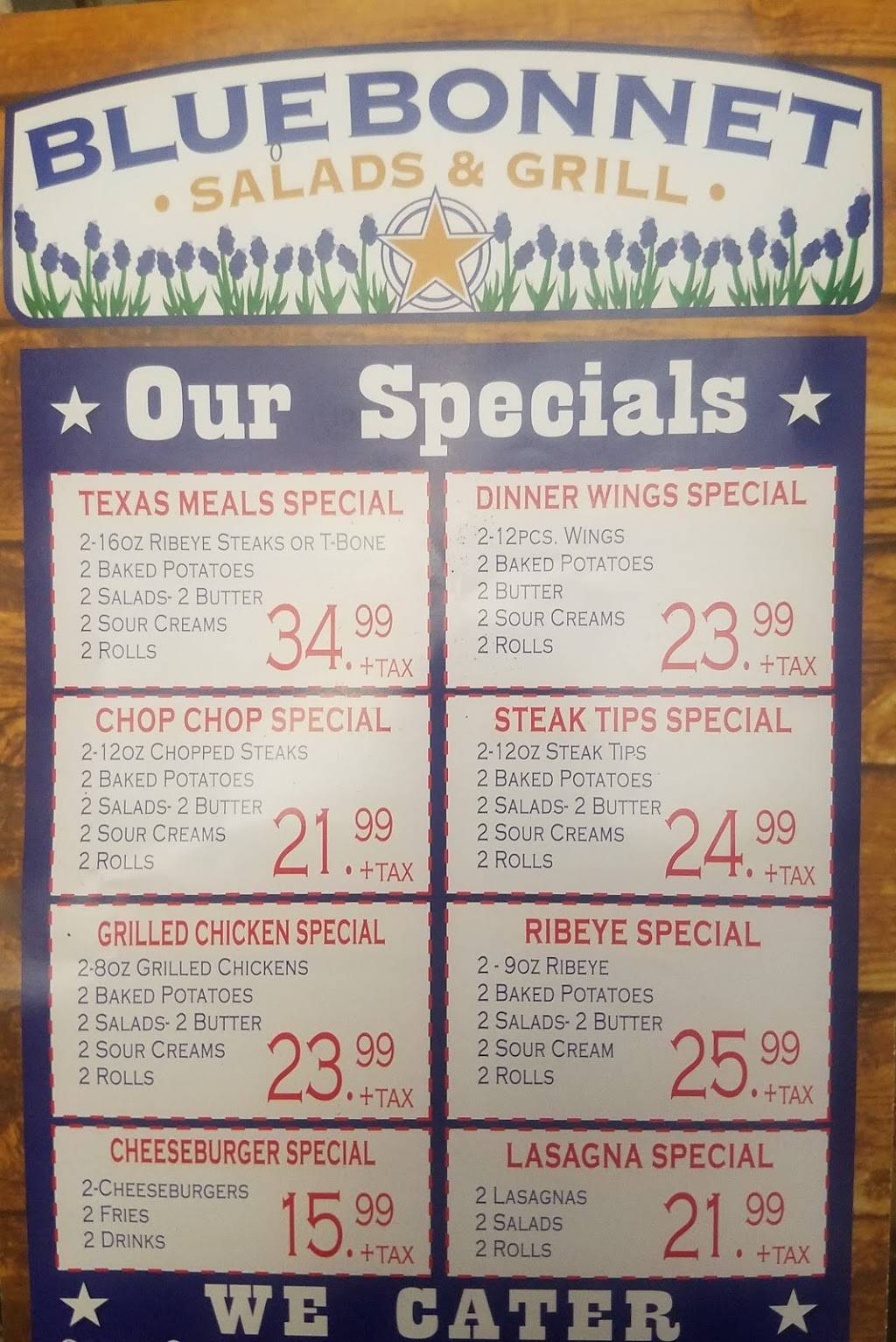 Bluebonnet Salads & Grill | meal takeaway | 8625 King George Dr #245, Dallas, TX 75235, USA | 2149051200 OR +1 214-905-1200