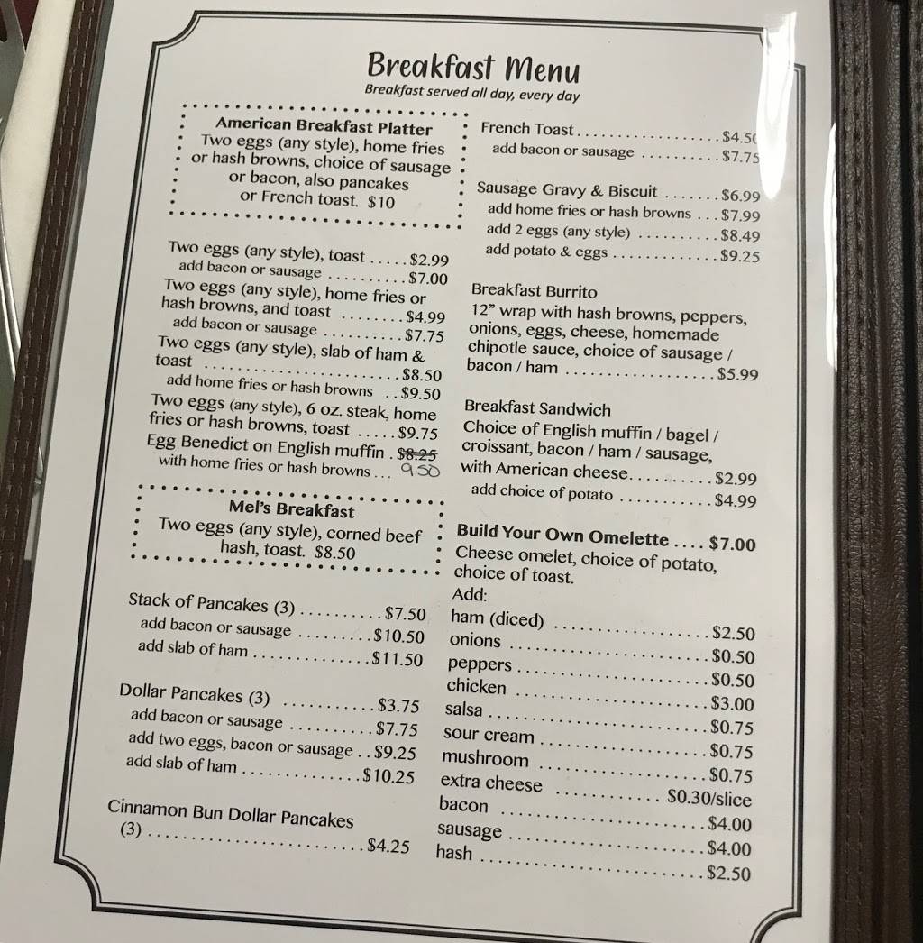 Mels Place | restaurant | 10945 Olean Rd, Chaffee, NY 14030, USA | 7164965041 OR +1 716-496-5041