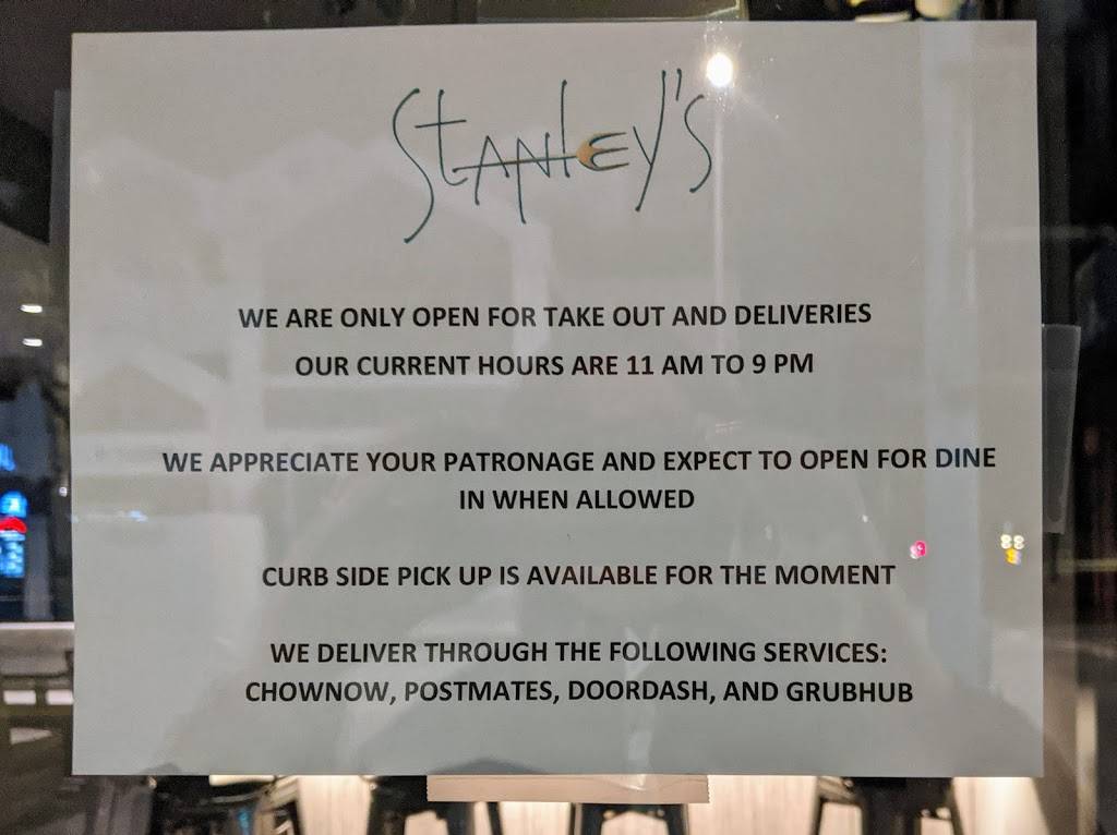 Stanleys Restaurant | restaurant | 4336 Van Nuys Blvd, Sherman Oaks, CA 91403, USA | 8184538025 OR +1 818-453-8025