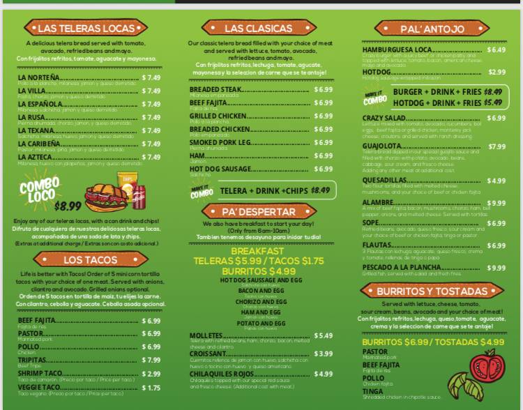 Antojos Locos | restaurant | 11861 S Sam Houston Pkwy W STE. D, Houston, TX 77031, USA | 8323280289 OR +1 832-328-0289