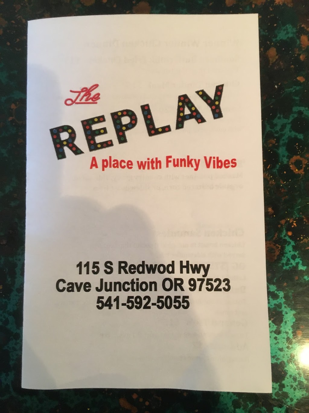 The Replay | restaurant | 115 Redwood Hwy, Cave Junction, OR 97523, USA | 5415924138 OR +1 541-592-4138
