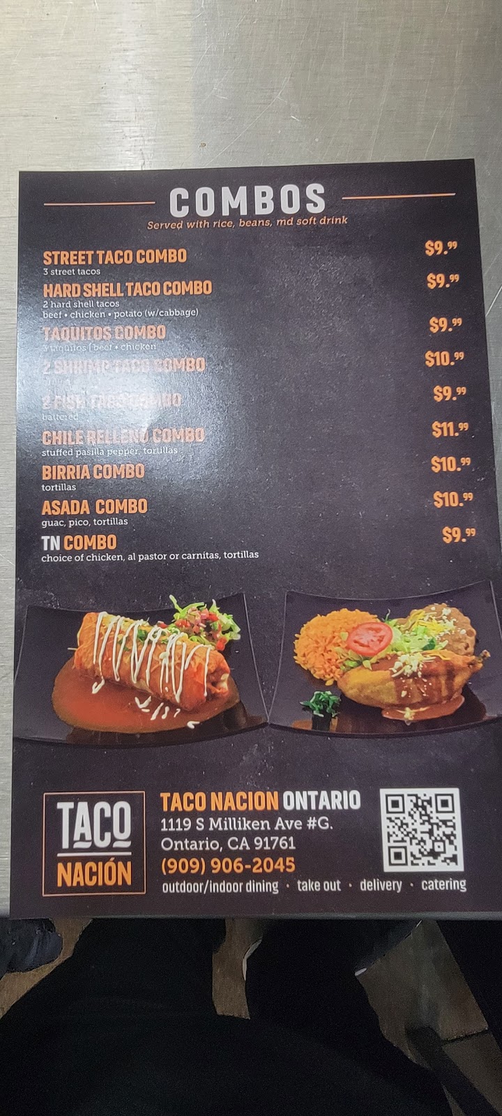 Taco Nacion | restaurant | 1119 S Milliken Ave STE G, Ontario, CA 91761, USA | 9099062045 OR +1 909-906-2045