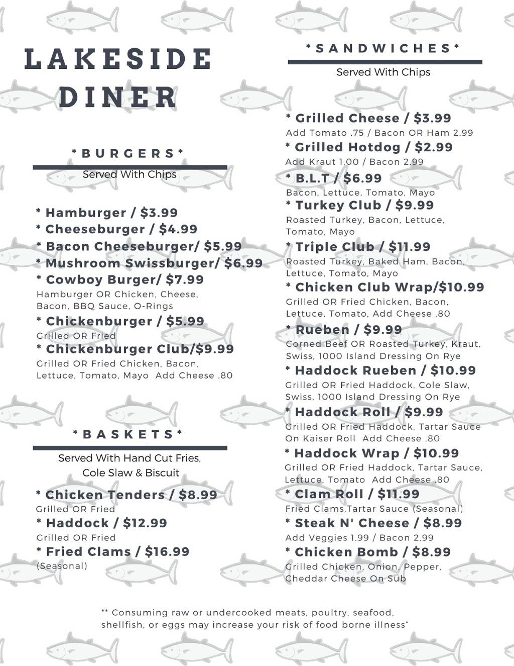 Lakeside Diner | restaurant | 39 Washington Rd, Jefferson, ME 04348, USA | 2075490369 OR +1 207-549-0369