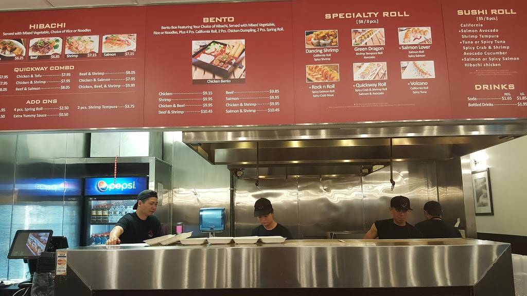 Quickway Hibachi | restaurant | 153, 1809 Reisterstown Rd, Pikesville, MD 21208, USA | 4106530314 OR +1 410-653-0314