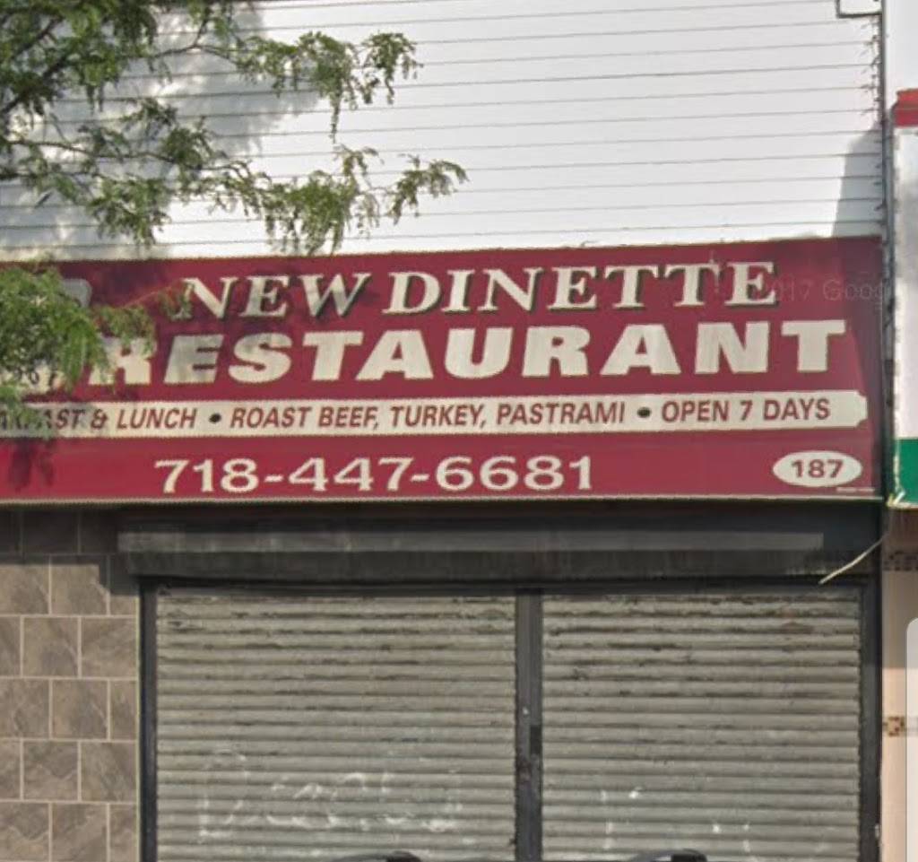New Dinette Restaurant | restaurant | 187 Port Richmond Ave, Staten Island, NY 10302, USA | 7184476681 OR +1 718-447-6681