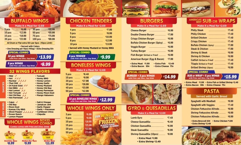 Americas Best Wings | restaurant | 7696 Richmond Hwy Suite C, Alexandria, VA 22306, USA | 5713478174 OR +1 571-347-8174