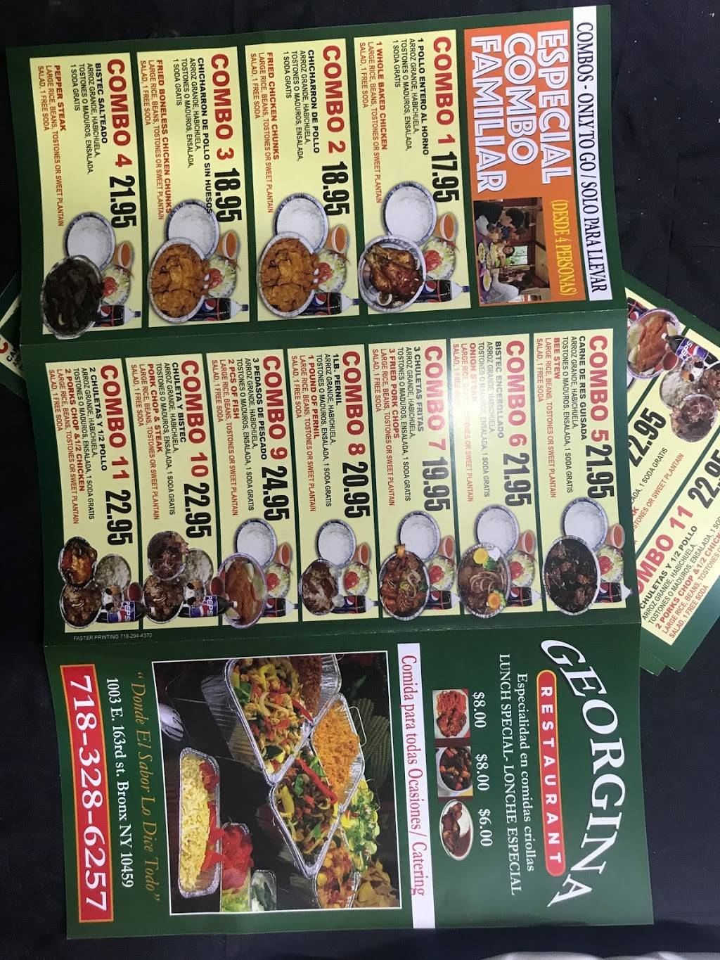 Georgina | restaurant | 1003 E 163rd St, Bronx, NY 10459, USA | 7183286257 OR +1 718-328-6257