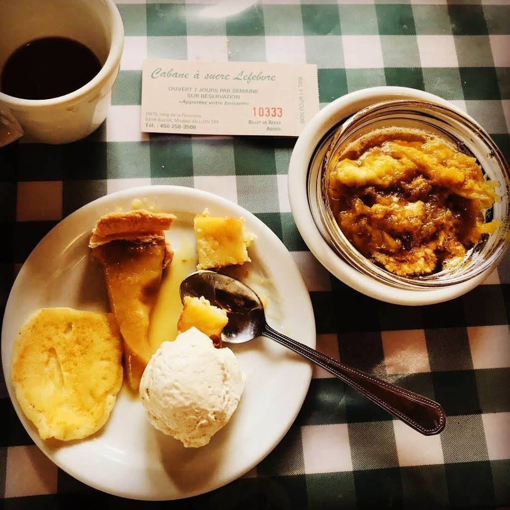 Cabane A Sucre Lefebvre | restaurant | 10070 Rang de la Fresnière, Mirabel, QC J7N 2R9, Canada | 4502583508 OR +1 450-258-3508