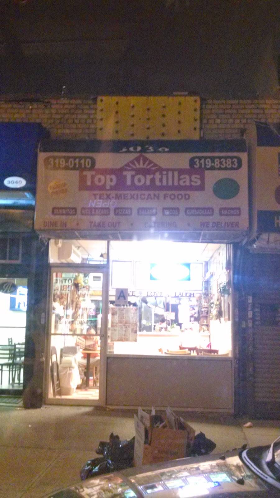 Top Tortillas | restaurant | 3038 Buhre Ave, Bronx, NY 10461, USA | 7183198383 OR +1 718-319-8383