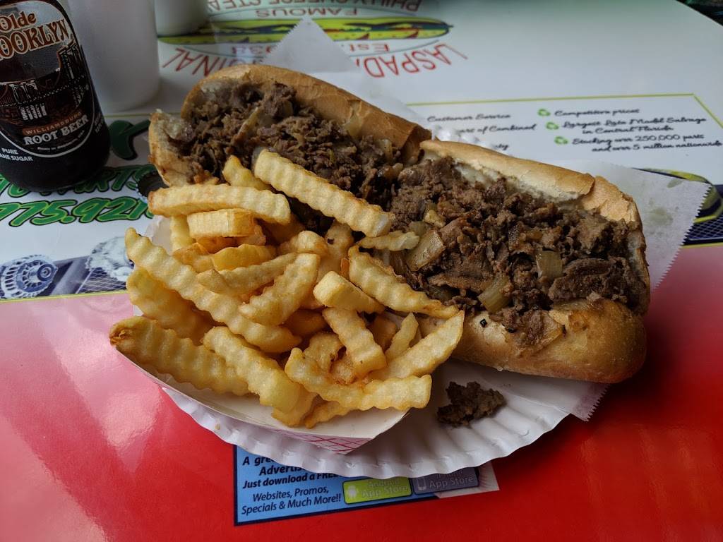 Laspadas Original Philly Cheesesteaks & Hoagies | restaurant | 4301 FL-46, Sanford, FL 32771, USA | 4073221011 OR +1 407-322-1011