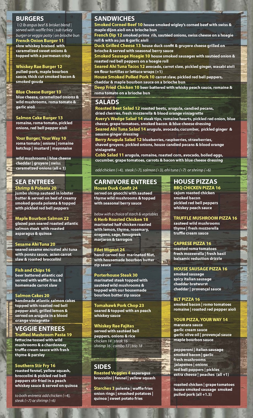 Whiskey Raes | restaurant | 2086 Crooks Rd, Rochester Hills, MI 48309, USA | 2482704030 OR +1 248-270-4030