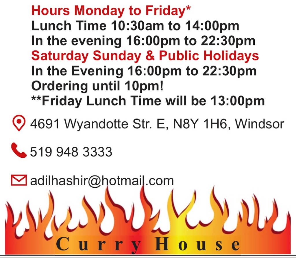Pizza Plus Curry House (Wyandotte St. E) | restaurant | 4691 Wyandotte St E, Windsor, ON N8Y 1H6, Canada | 5199483333 OR +1 519-948-3333