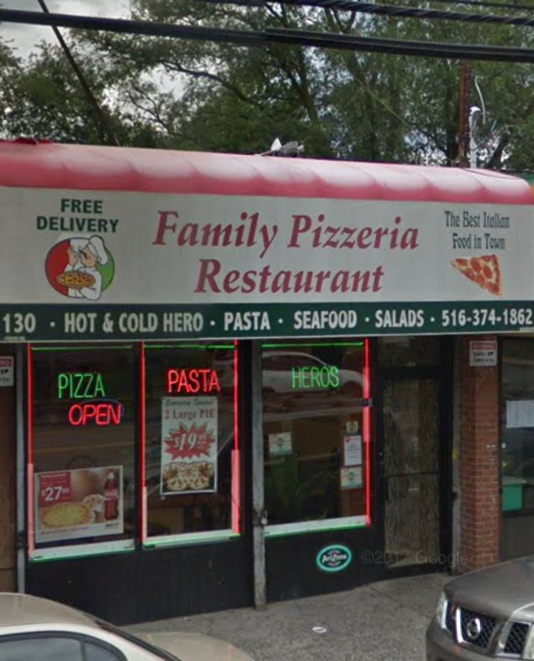 Family Pizzeria | meal takeaway | 130 Mill Rd, Valley Stream, NY 11581, USA | 5163741862 OR +1 516-374-1862