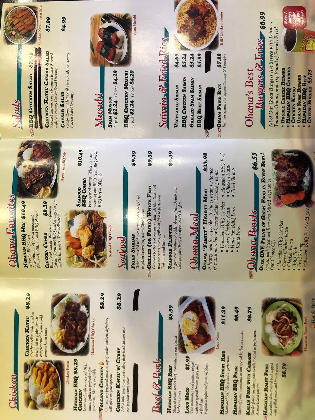 Ohanas Hawaiian BBQ | restaurant | 5316 Clark Ave, Lakewood, CA 90712, USA | 5628666898 OR +1 562-866-6898