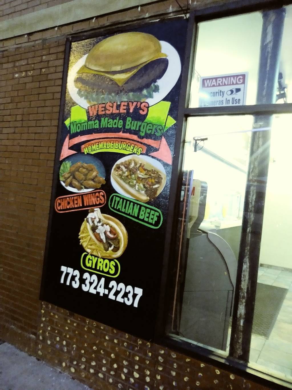 Wesleys Momma Made Burgers | restaurant | 6658 S Cottage Grove Ave, Chicago, IL 60637, USA | 7733242237 OR +1 773-324-2237