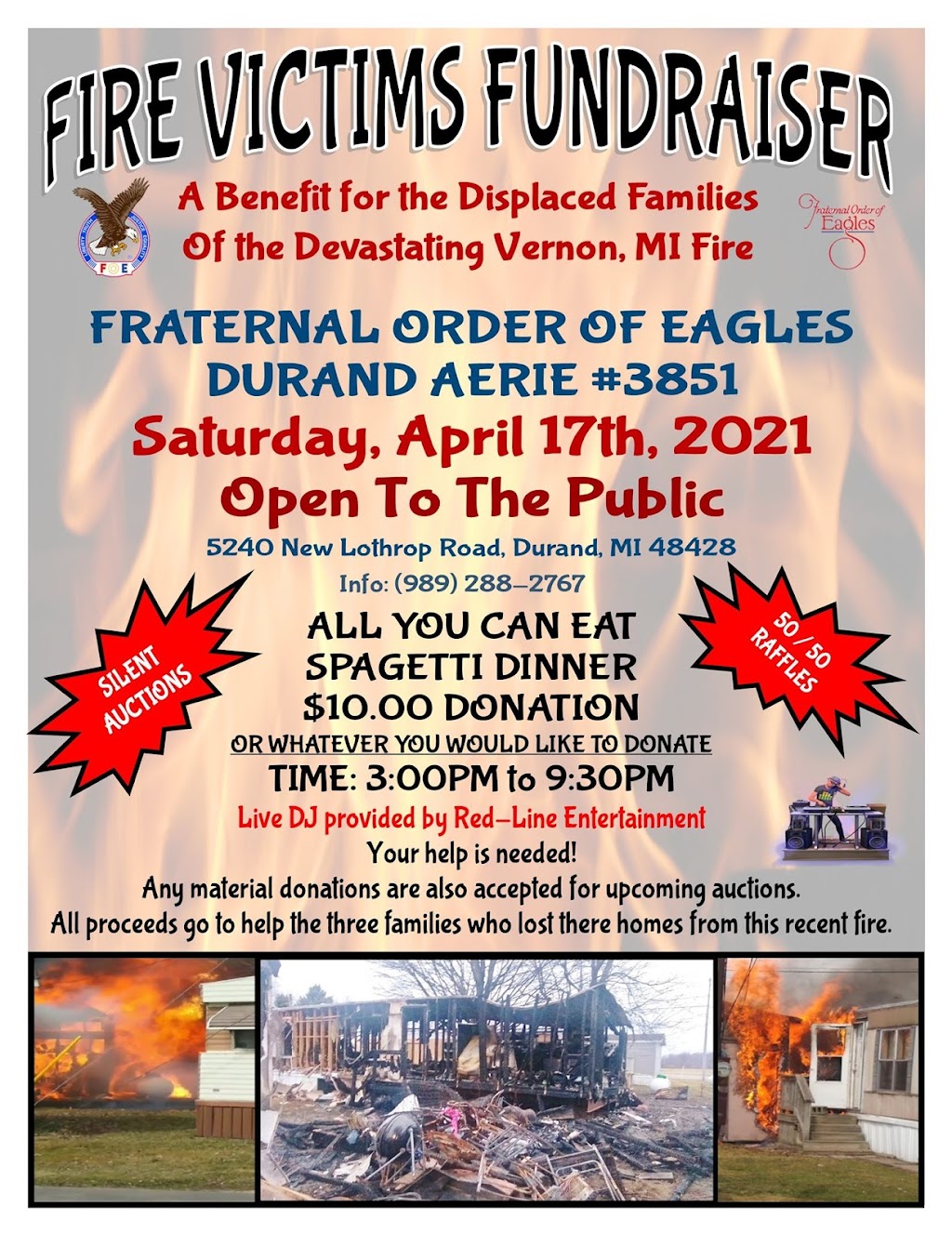 Durand Eagles Club | restaurant | 5240 S New Lothrop Rd, Durand, MI 48429, USA | 9892882767 OR +1 989-288-2767