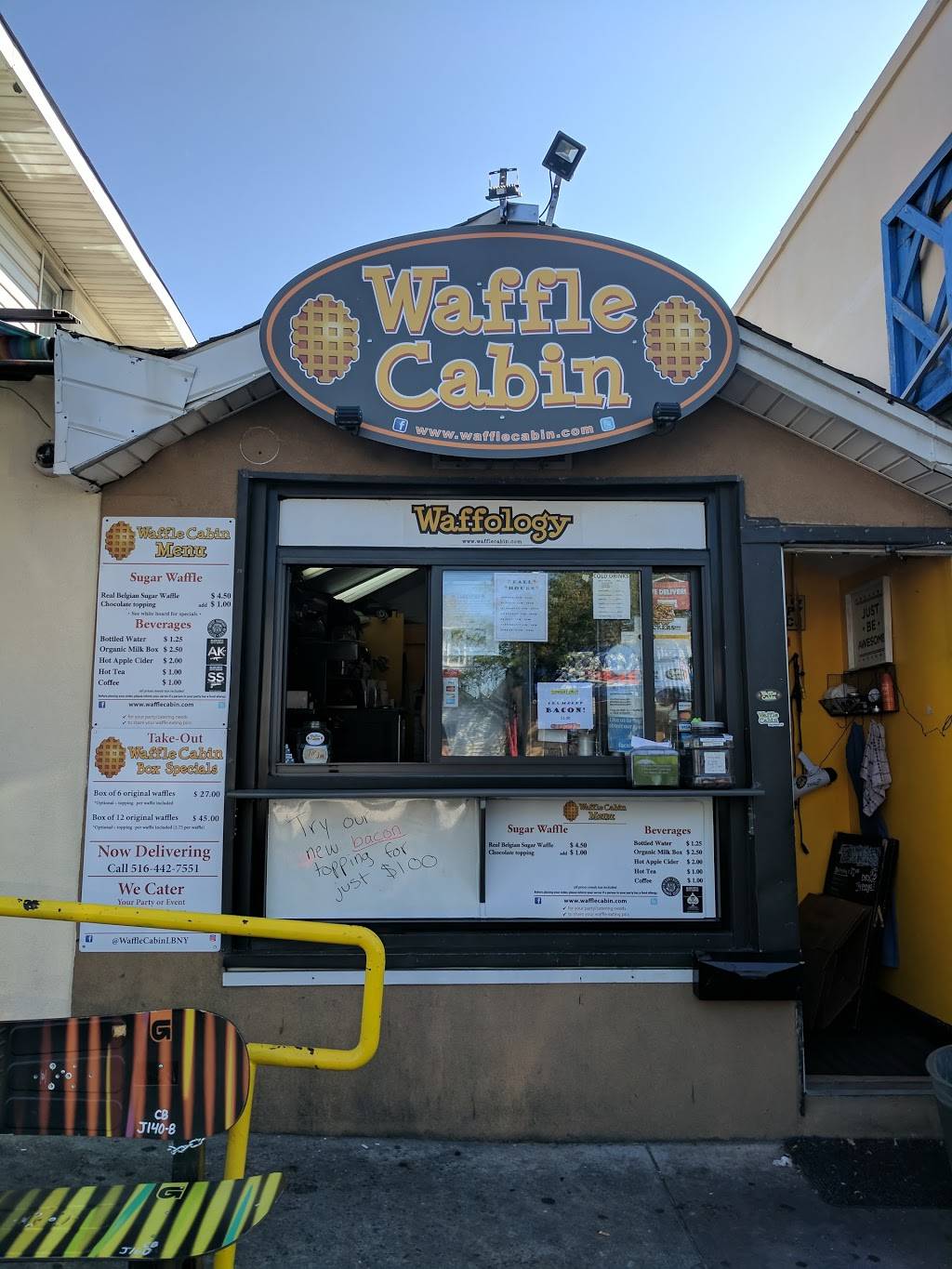 Waffle Cabin | restaurant | 874 W Beech St, Long Beach, NY 11561, USA | 5164427551 OR +1 516-442-7551