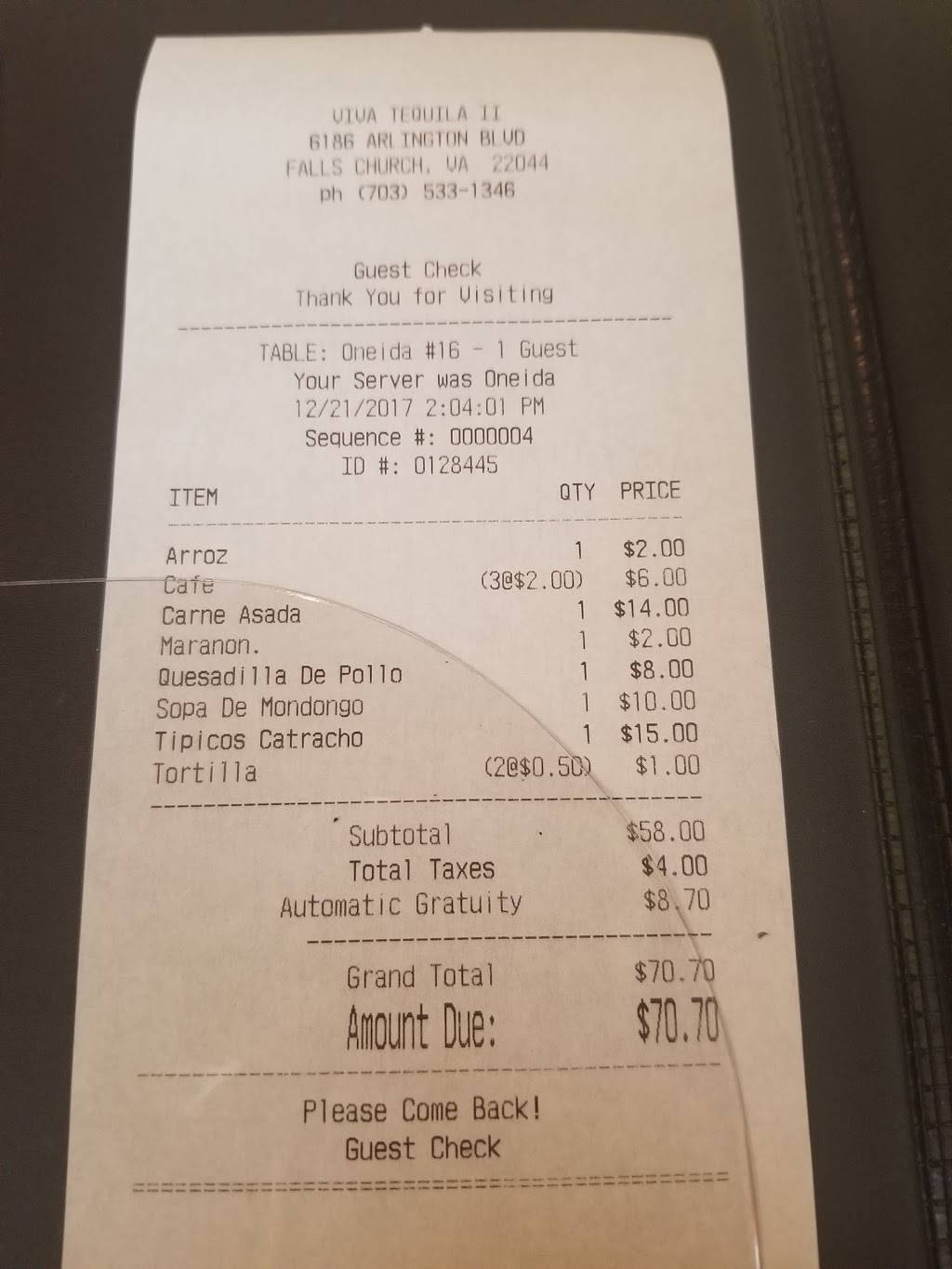 Viva Tequila | restaurant | 6186 Arlington Blvd, Falls Church, VA 22044, USA | 7035331346 OR +1 703-533-1346