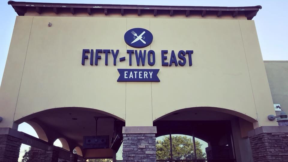 Fifty-Two East Neighborhood Eatery | restaurant | 9621 Mission Gorge Rd #101, Santee, CA 92071, USA | 6193340752 OR +1 619-334-0752