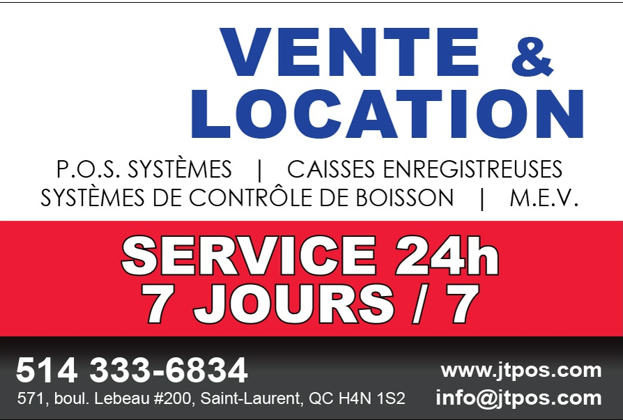 JTS pos | restaurant | 571 Boulevard Lebeau Suite 220, Saint-Laurent, QC H4N 1S2, Canada | 5143336834 OR +1 514-333-6834