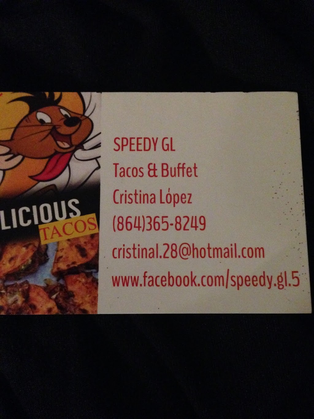Speedy GL tacos and catering | restaurant | 518 Conestee Rd, Greenville, SC 29605, USA | 8643658249 OR +1 864-365-8249