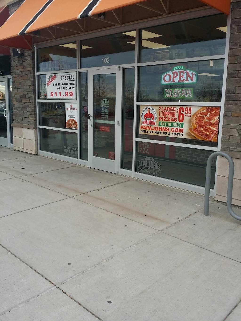 Papa Johns Pizza | restaurant | 10401 Belle Creek Blvd #102, Henderson, CO 80640, USA | 7207297272 OR +1 720-729-7272