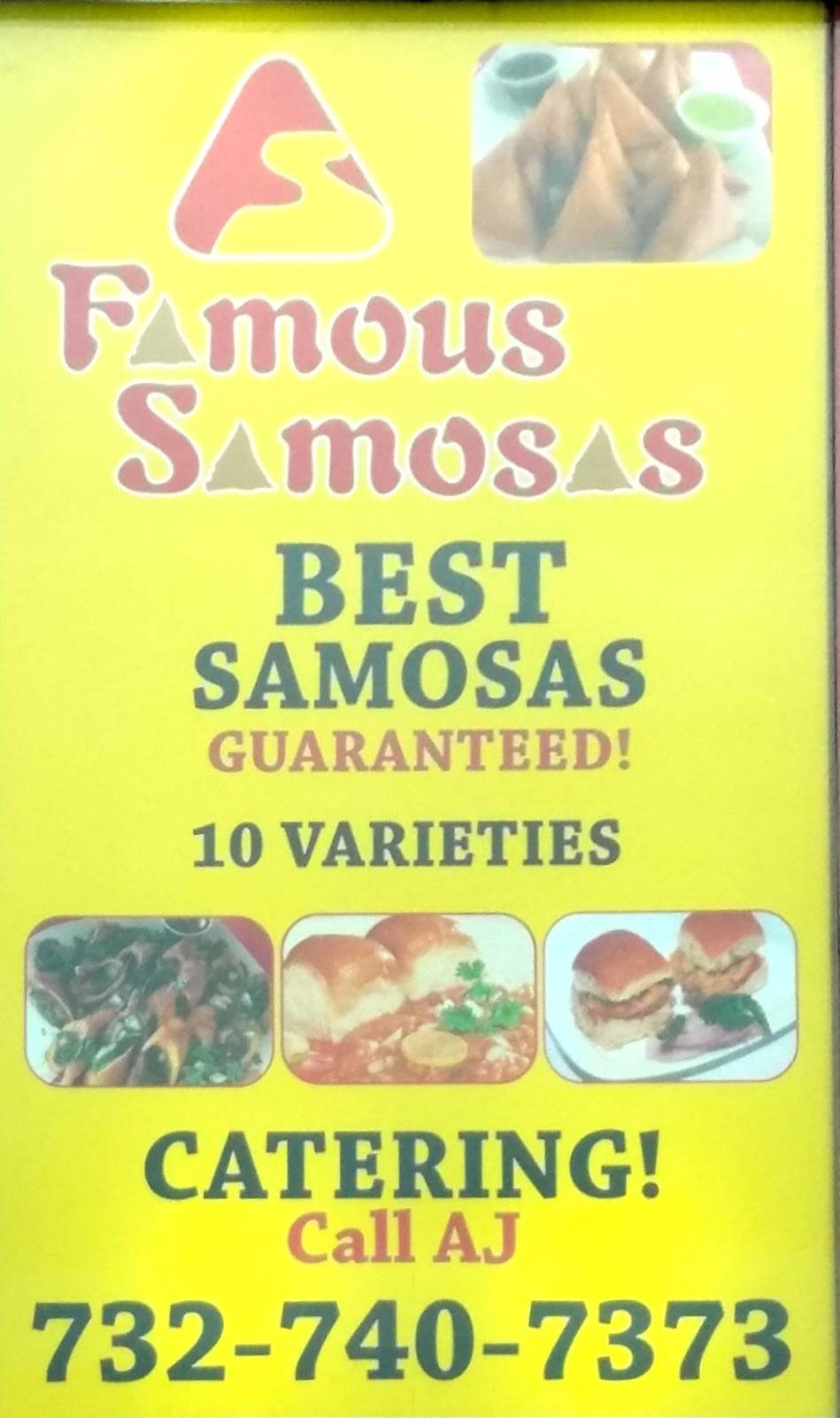 Famous Samosas | restaurant | 1710 Oak Tree Rd, Edison, NJ 08820, USA | 7327407373 OR +1 732-740-7373